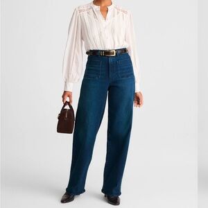 NWT Madewell Tall Emmett Wide Leg Jeans size 30 reg $148